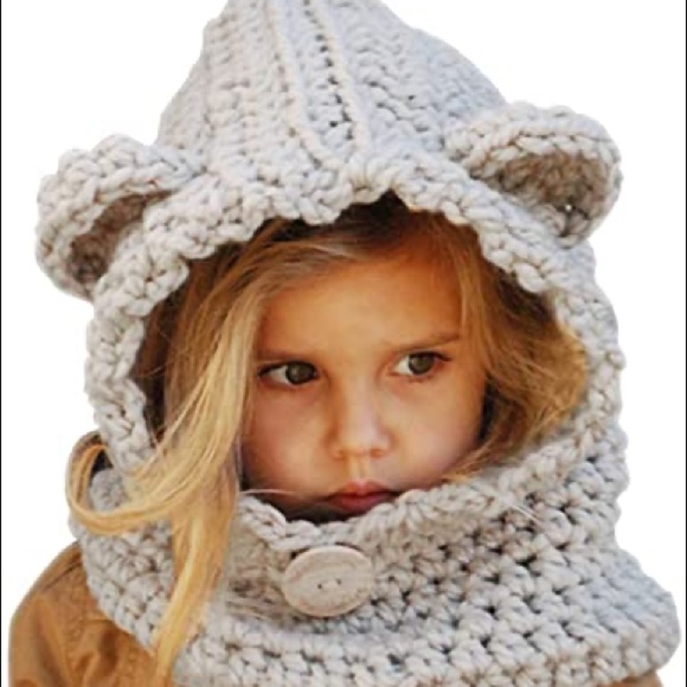 Hooded Scarf with Ears